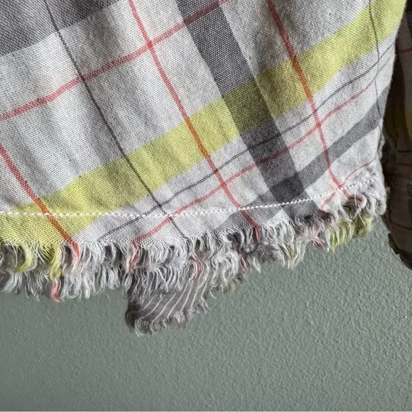 Free People We The Free Seeking Starlight Plaid Button-Up Shirt size Small - Picture 8 of 13